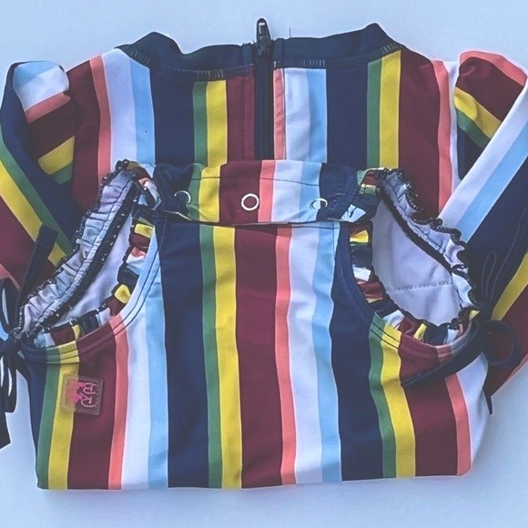 Ruffle Butts Multicolor Striped Swimsuit - Picture 4 of 4